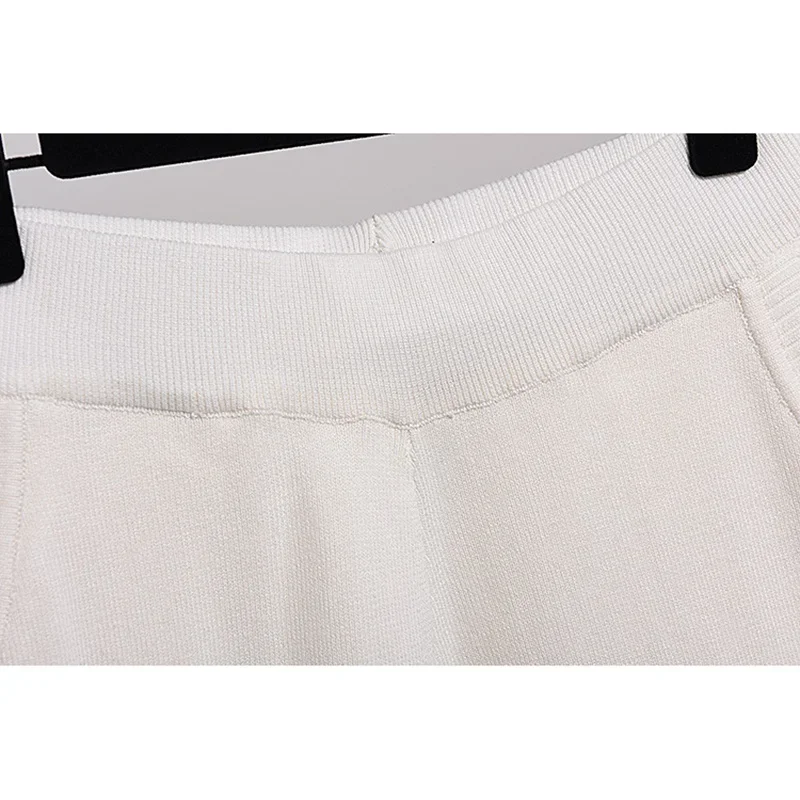 أحمر أبيض أسود رمادي محبوك رياضية النساء وتتسابق الديكور النمر نمط سترة سروال شكل قلم رصاص مجموعة الإناث فضفاضة متماسكة دعوى 2 قطعة #6