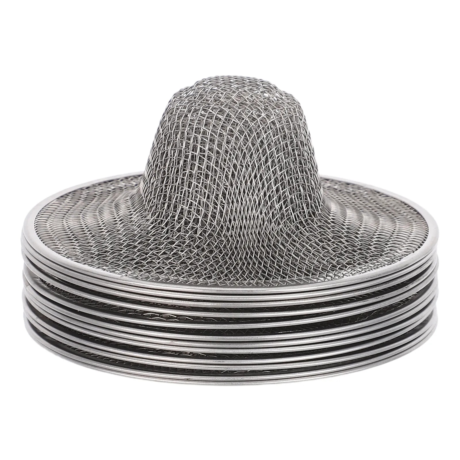 

12Pcs Stainless Steel Round Drain Cover Hair Catcher Mesh Strainer for Kitchen Bathroom Sink Shower Drain Filter