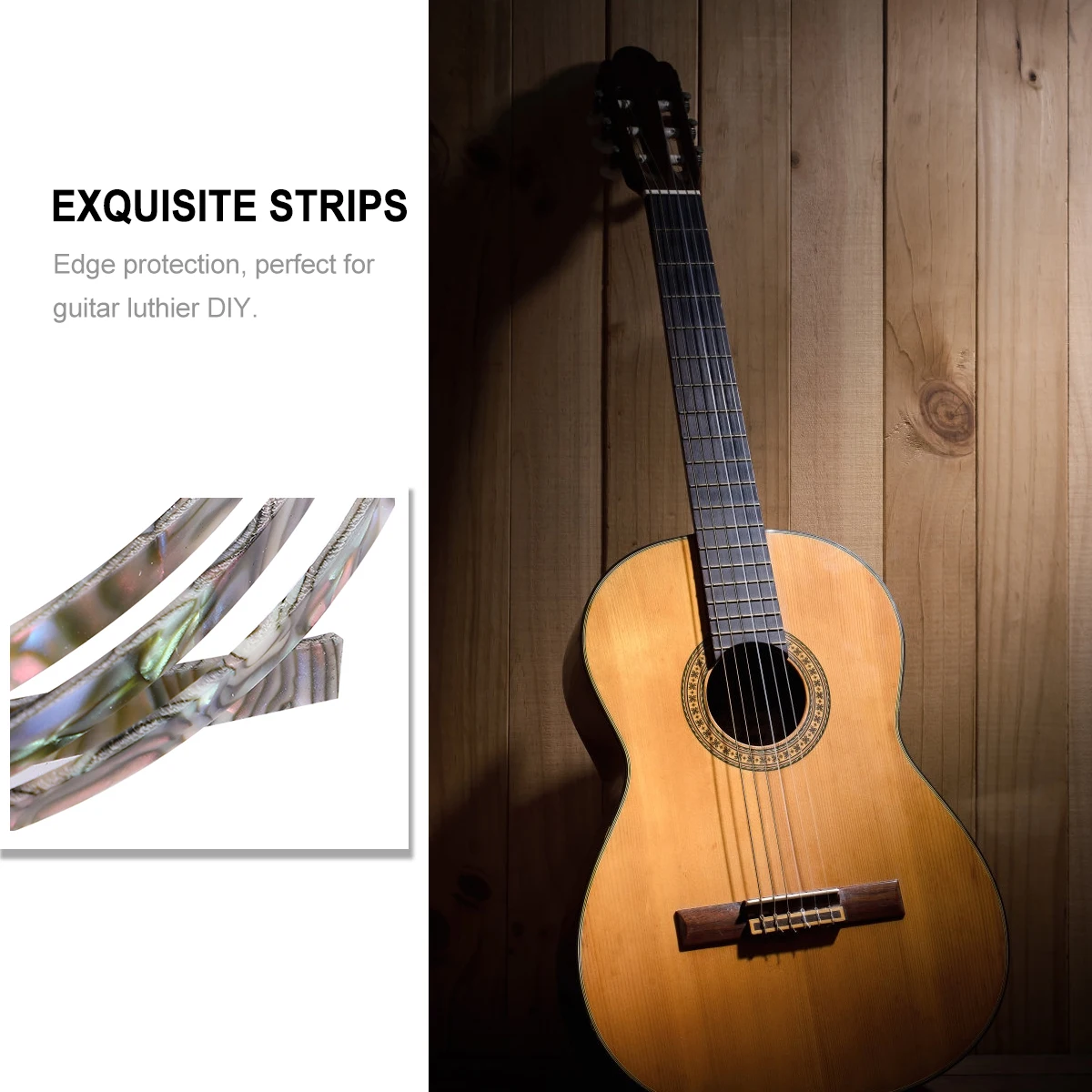 

2 Pcs Guitar Purfling Strip Binding Trim Plastic Ivory Abalone Shell Veneer Inlay Edging Craft Repair Parts Accessories