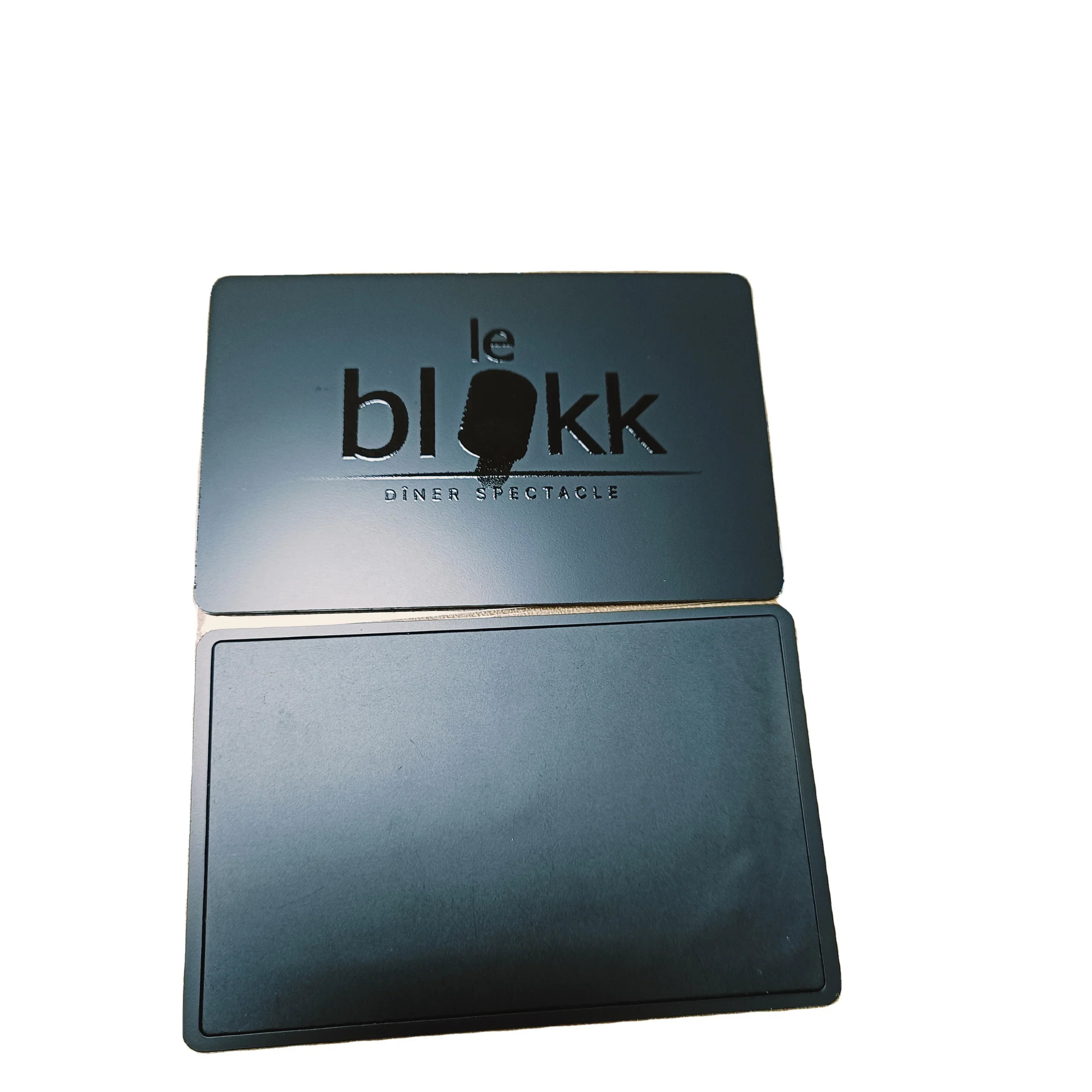 

Customized Plain Glossy Black CHIP NFC Smart Card Black PVC Metal NFC/RFID Digital Business