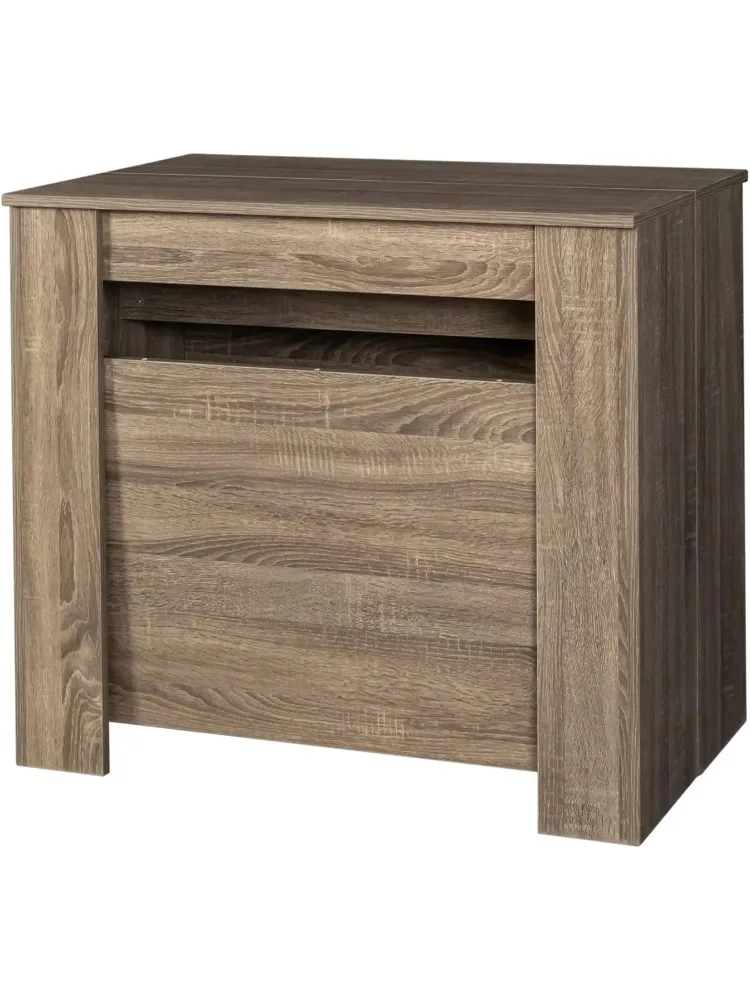 طاولة طعام، طاولة طعام كبيرة مقاس 20 بوصة/118.5 بوصة تتسع لـ 2-12 شخصًا، طاولة وحدة تحكم حديثة قابلة للتمديد للمزرعة قابلة للطي f #4