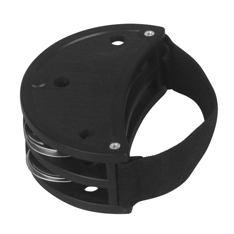 

FRLI-yFoot Step Bell Foot Tambourine Metal Jingle Bell Portable Percussion Instrument Box Drum Companion Double-Row