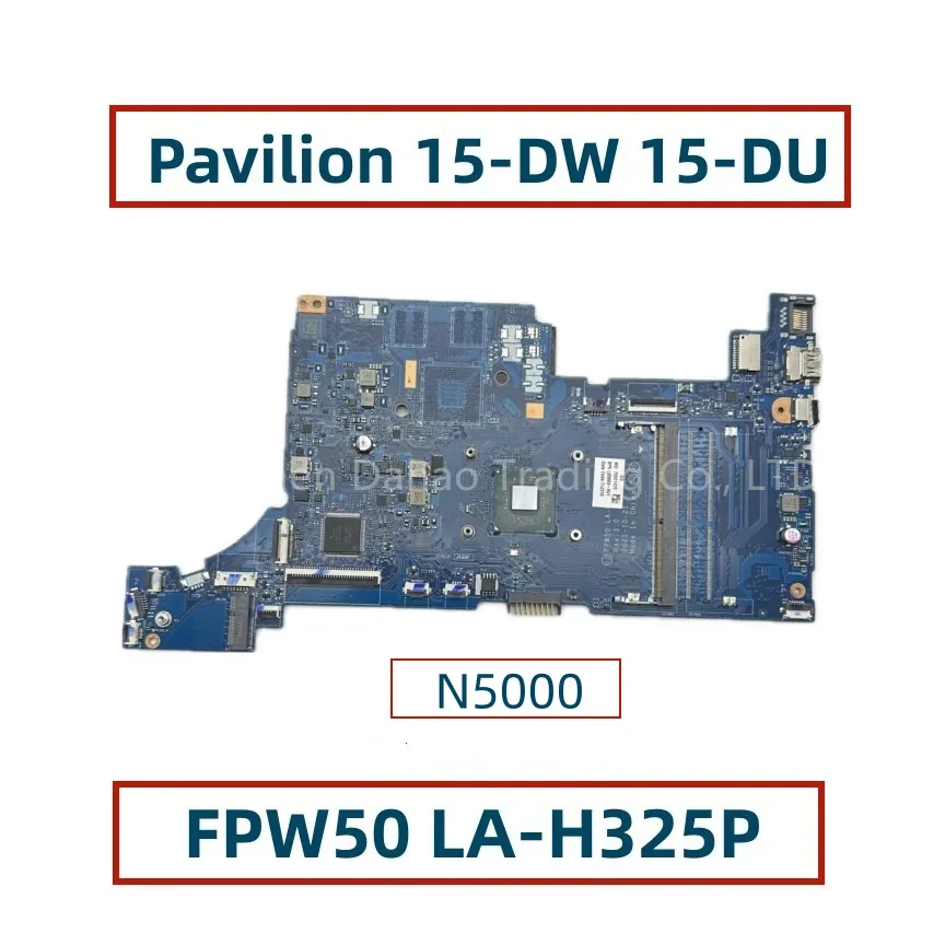 FPW50 LA-H325P For HP Pavilion 15-DW 15-DU Laptop Motherboard With N5000 CPU L85893-001 L85893-601 Mainboard DDR4