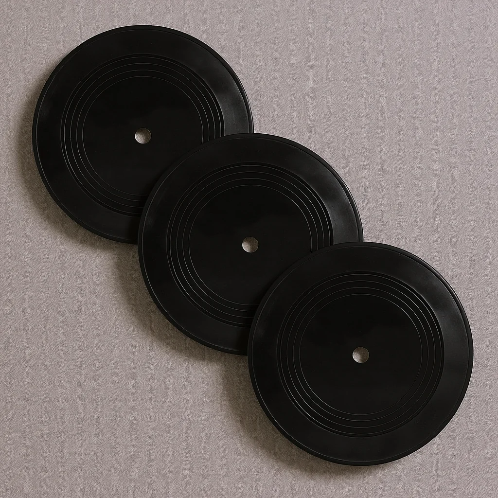 

3Pcs Blank Retro Vinyl Records Wall Decoration Black Record Art for Room Bar Home Interior Retro Vinyl Records Ornament Vintage