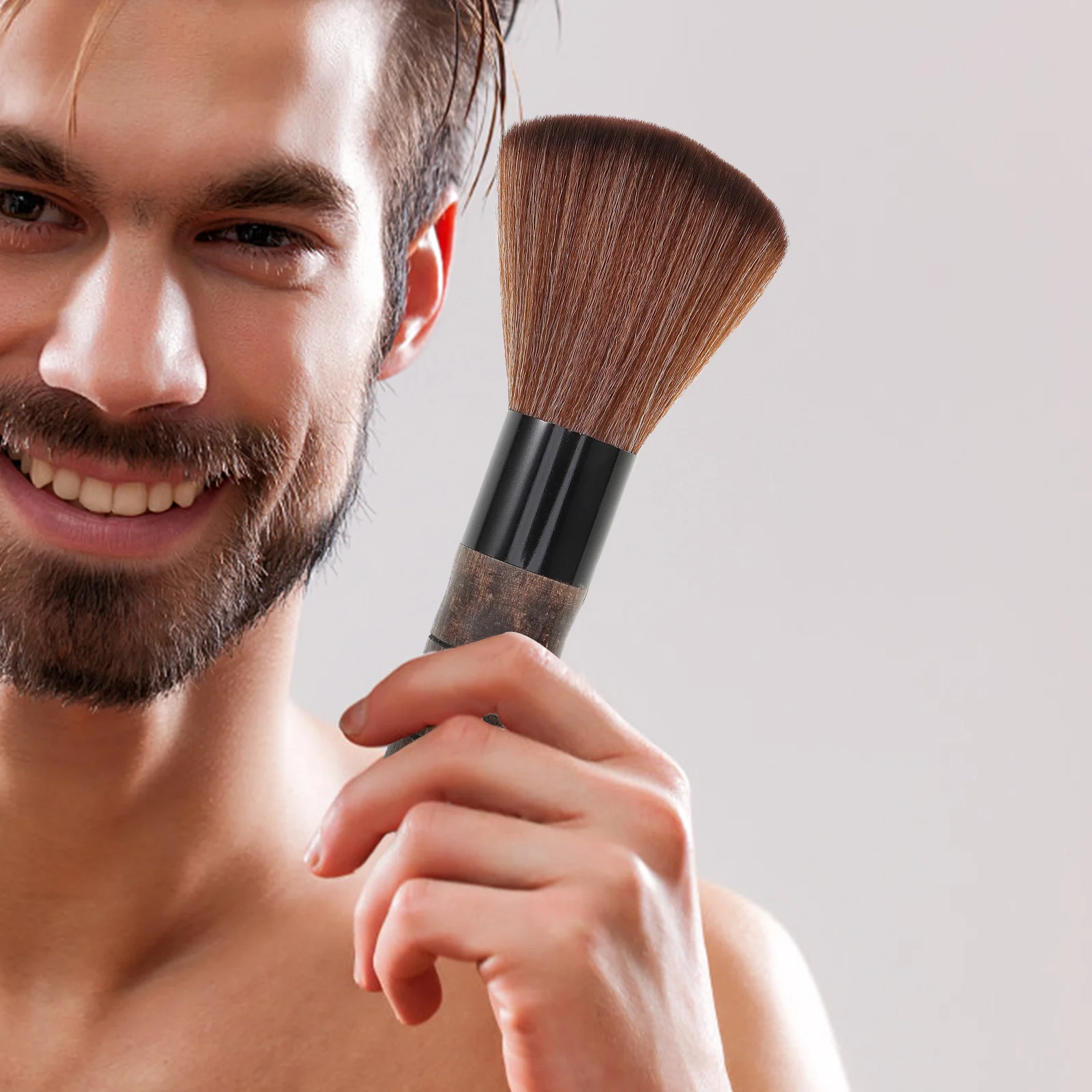 

Hair Brush Men Soft Facial for Convenient Beard Barber Broken Sweep Major Bridegroom