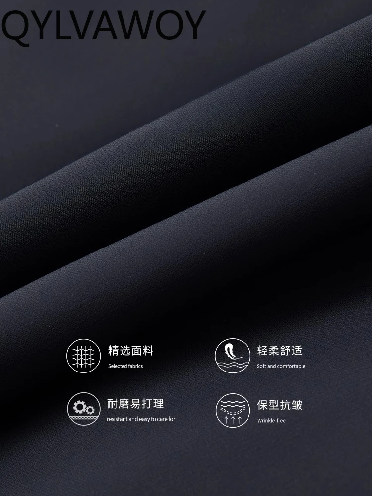 QYLVAWOY Jesienno-zimowa, średniej długości, ocieplana futrem króliczym Niekefu (płaszcz z futrzaną podszewką) Parka odporna na zimno, futrzana odzież wierzchnia LJ2591