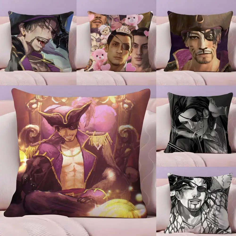 M-Maji Love Goro M-Majima Yakuza غطاء الوسادة نسيج قطيفة ناعم على الوجهين أريكة مطبوعة شتاء دافئ هدية المنزل غطاء وسادة