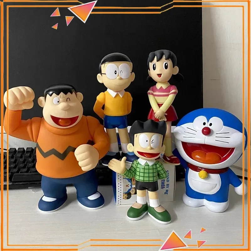 

Набор из 5 новых фигурок персонажей аниме «Дораэмон»: Гота, Такэши, Нобита, Минамото, Шизука. ПВХ-фигурки для рабочего стола, игрушки, подарки для детей.