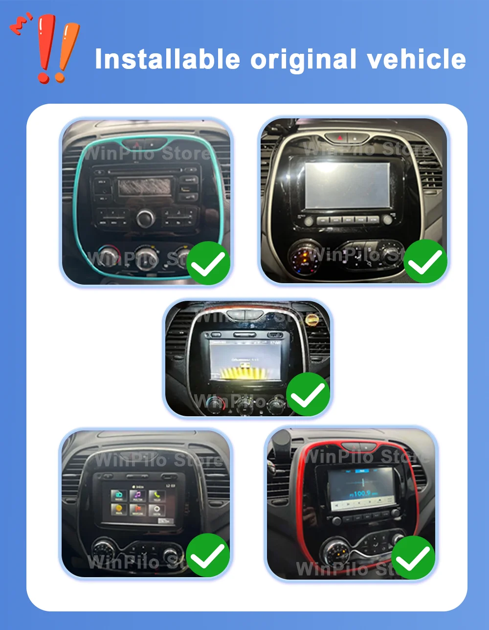 Android 16 Raido For Renault Kaptur Captur Clio Samsung QM3 2013 2014 2015 2016 Auto Multimedia Video Player Navigation GPS 2Din