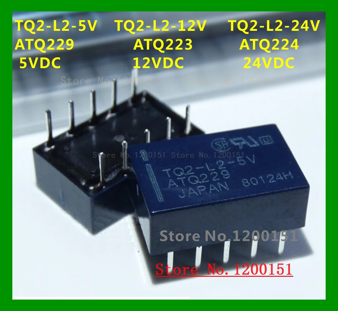 TQ2-L2 TQ2-L2-5V TQ2-L2-12V TQ2-L2-24V ATQ229 ATQ223 ATQ224 5VDC 12VDC 24VDC 1A relay DIP-10