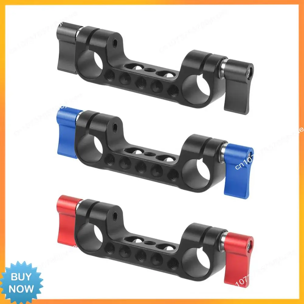 

A10R Lightweight Dual 15Mm Rod Clamp Railblock With 1/4 Screw Holes For DSLR Camera Rod Shoulder Support For Follow Focus