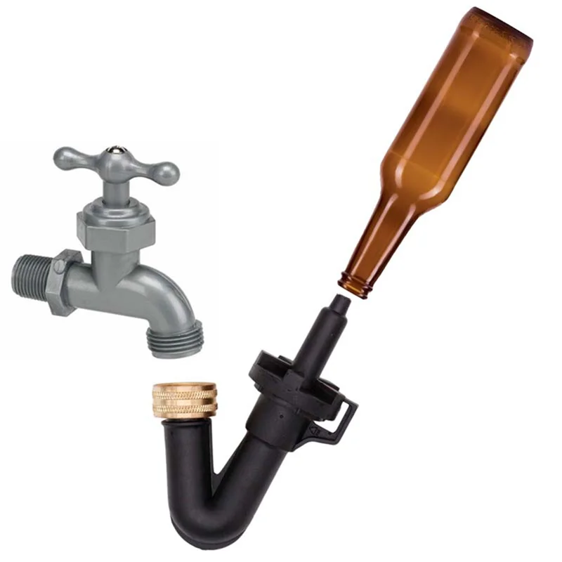AT29-Kitchen Faucet Adapte Single Blast Bottle Washer For Homebrew Beer Wine Cleaning Equipment Rinser For Home Beer Brewing