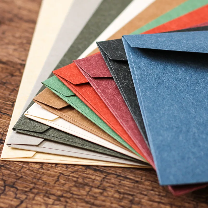 50pcs No.5 Vintage Blank Envelope 11x22cm 200g for Wedding Invitation Business Event Handwritten Love Letter Birthday Greeting