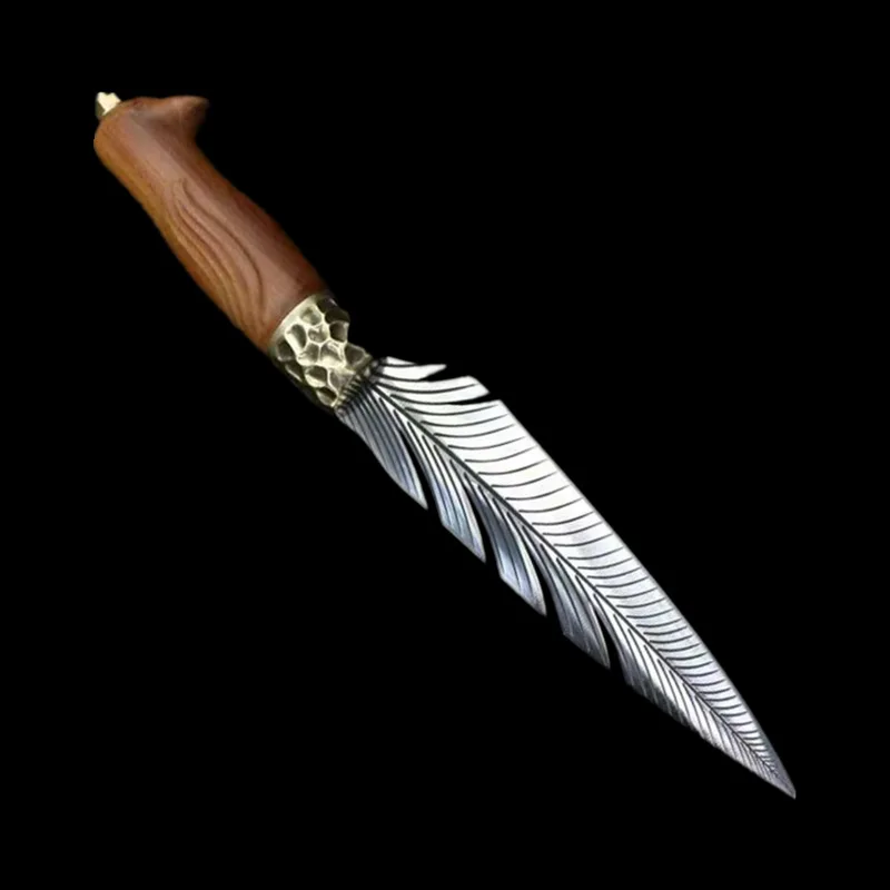 Metal Feather Stainless Steel Boning Knife High-quality Kitchen Knives Outdoor Camping Hiking EDC Cutting Tools