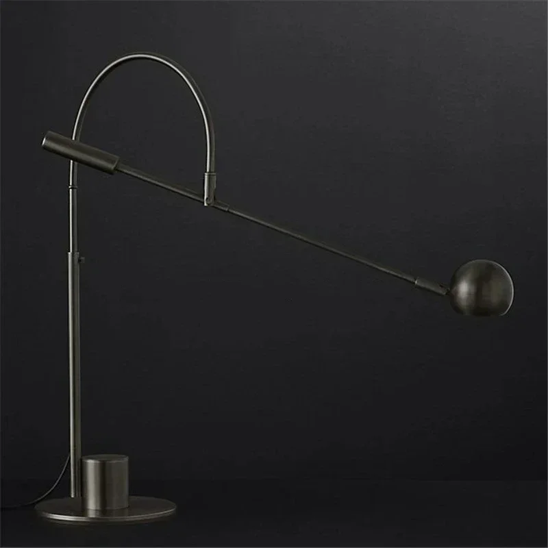 Minimalist Gold Black Metal Desk Lamp Rotatable G9 Bulb Dropshipping Bedroom Parlor Hotle Room Reading Table Light