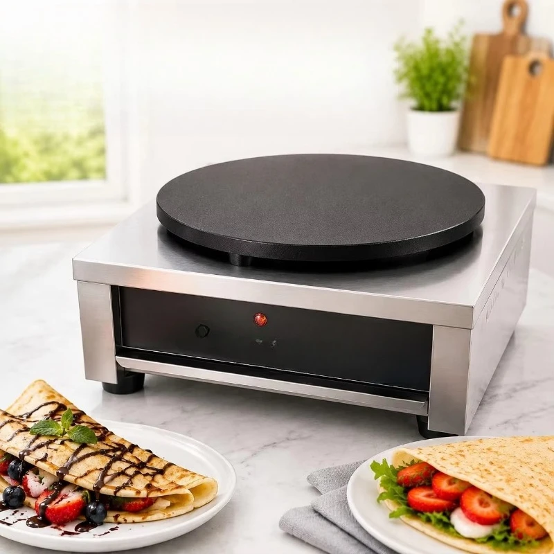 Multi-function electric breakfast maker and frying pan for making pancakes and waffles