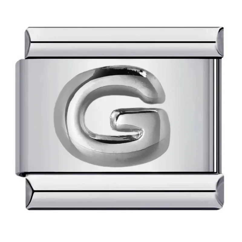 أساور موديلار من الفولاذ المقاوم للصدأ 9 مم بتصميم إيطالي مع حروف فضية للرجال والنساء 2025 جديدة بالجملة - 6