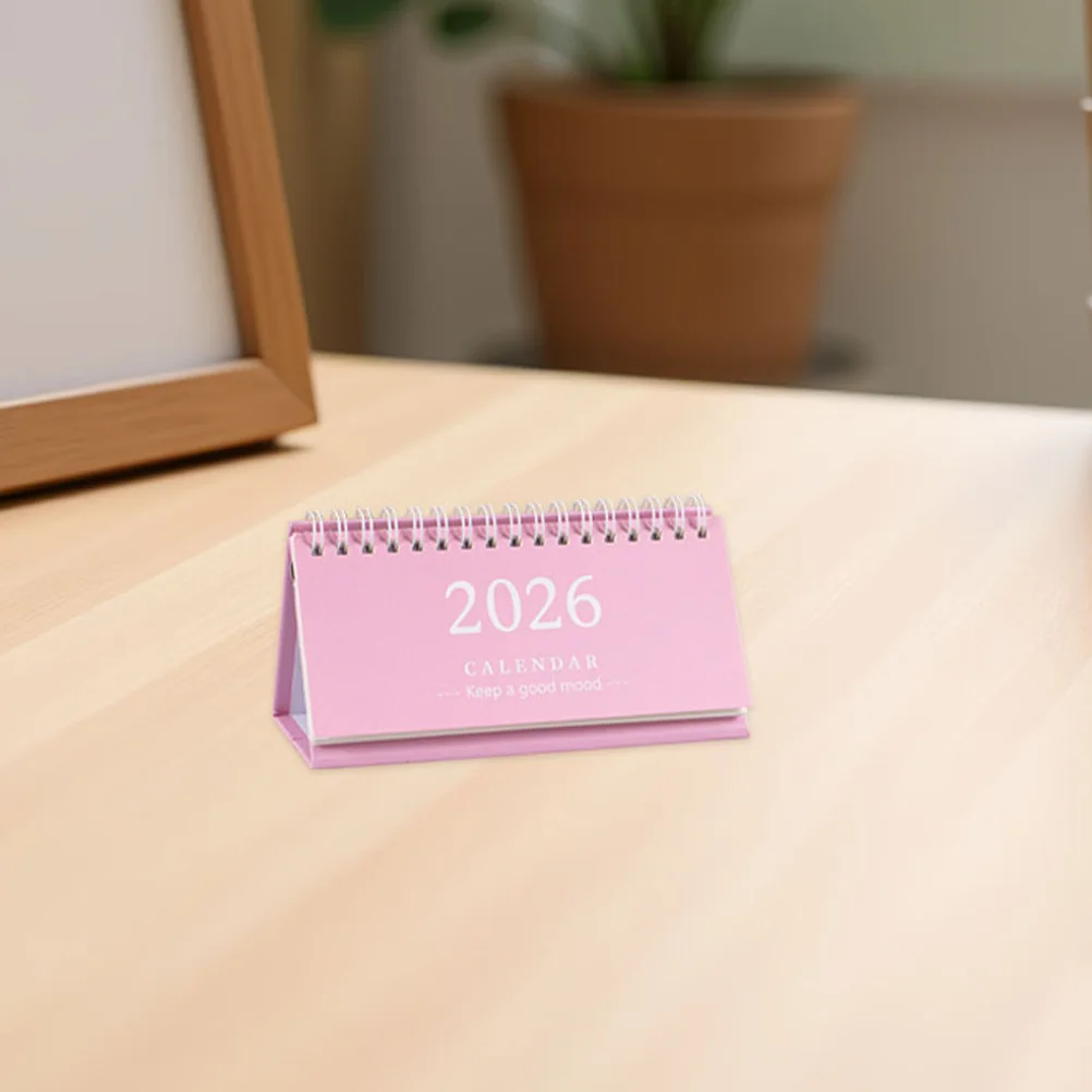 

4 шт. настольный календарь на 2026 Минималистичный длинный календарь для эффективного управления временем офиса рабочего пространства Организация домашнего обучения