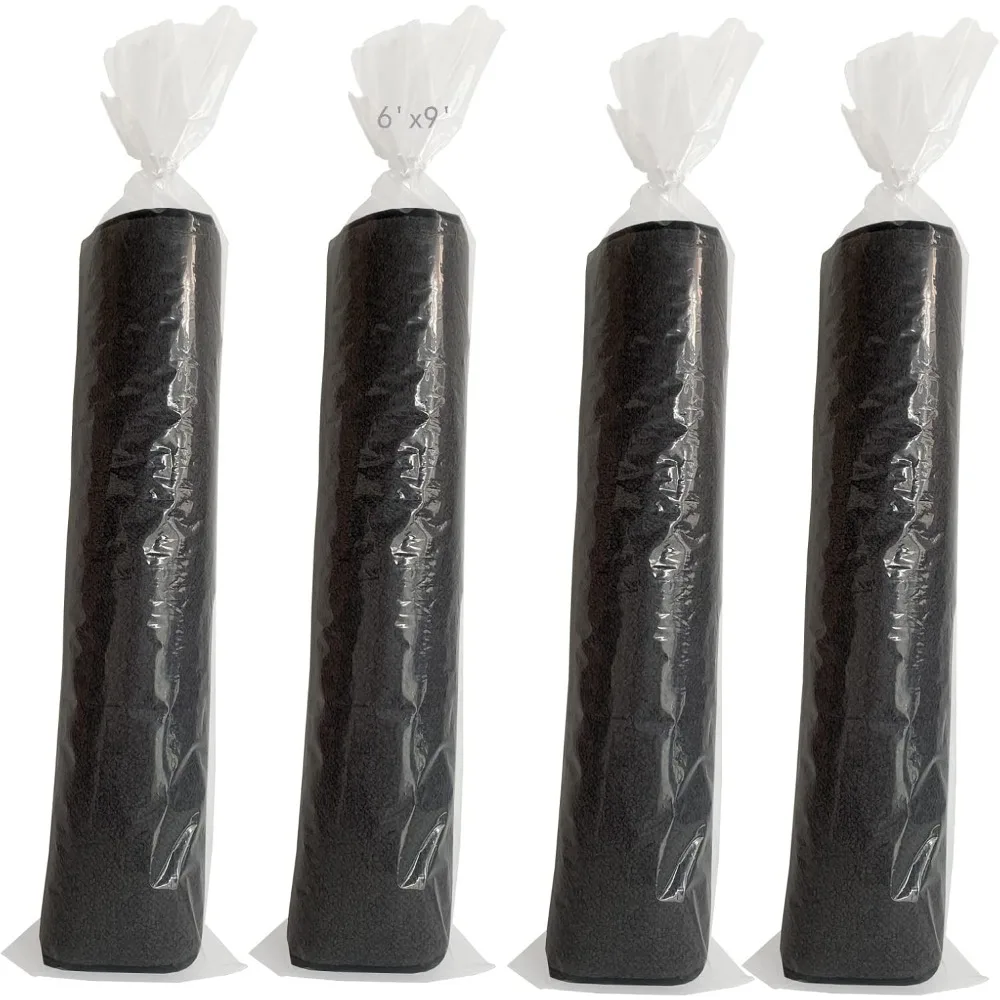 

4 шт. прозрачная пластиковая сумка для хранения ковров с 10 стяжками — подходит для ковриков до 6x9 дюймов, сверхмощная для доставки ковров в помещении и на открытом воздухе, п.