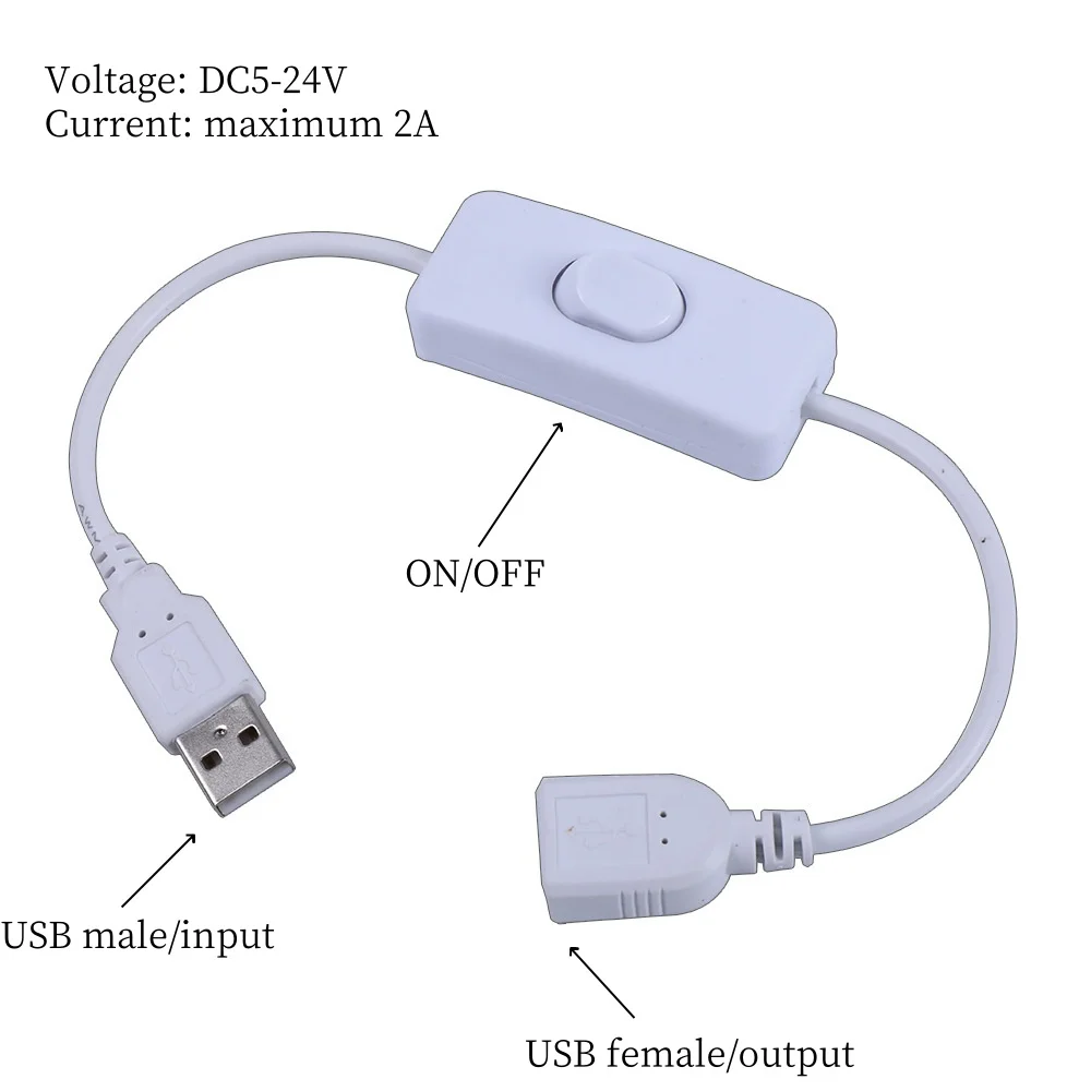 USB cable switch cable, DC switch cable, USB power device tool switch cable extension cable/extension switch