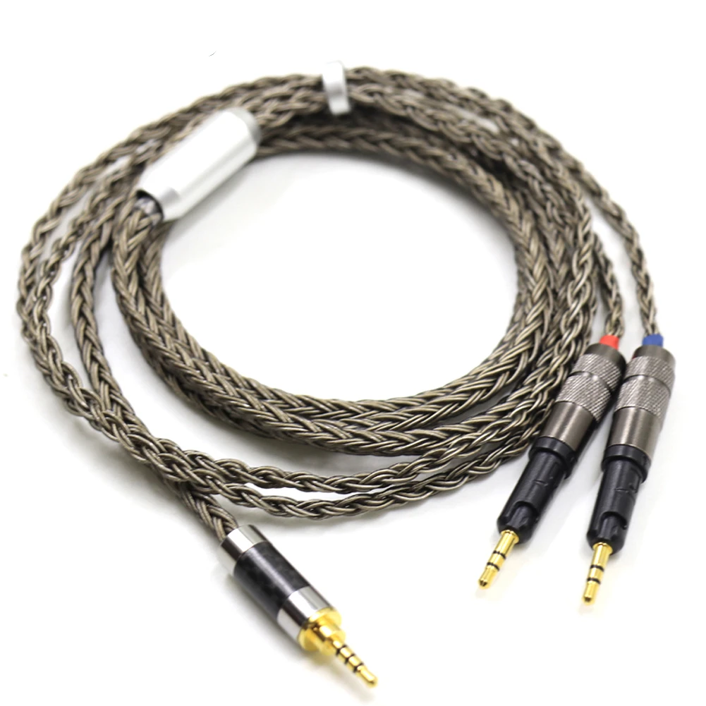 Haldane Gun-Color 16core High-end Silver Plated Headphone Replace Upgrade Wire Cable for ATH-R70X R70X R70X5 Earphones