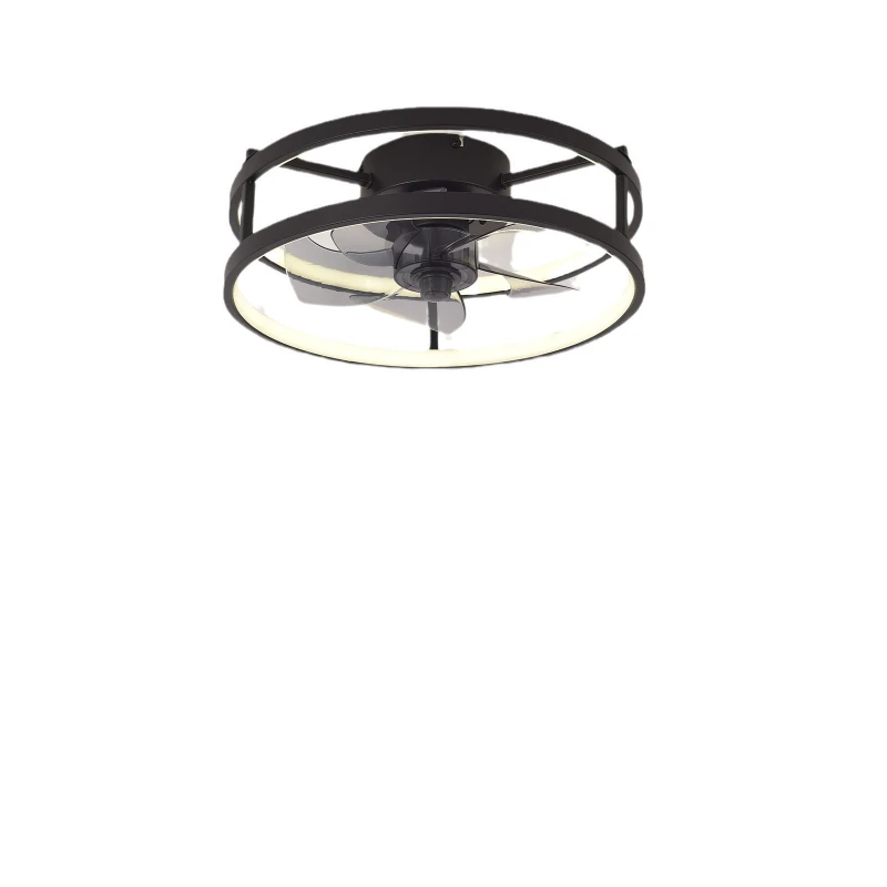 

New Nordic light luxury fan light simple integrated living room dining room variable frequency ceiling light