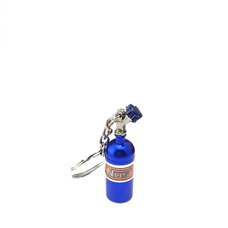 Turbo NOS Nitrous Oxide Bottle Key Chain Keychain Keyring Stash Pill Box Storag Key Chain Auto Car Interior Accessories 7 Colors