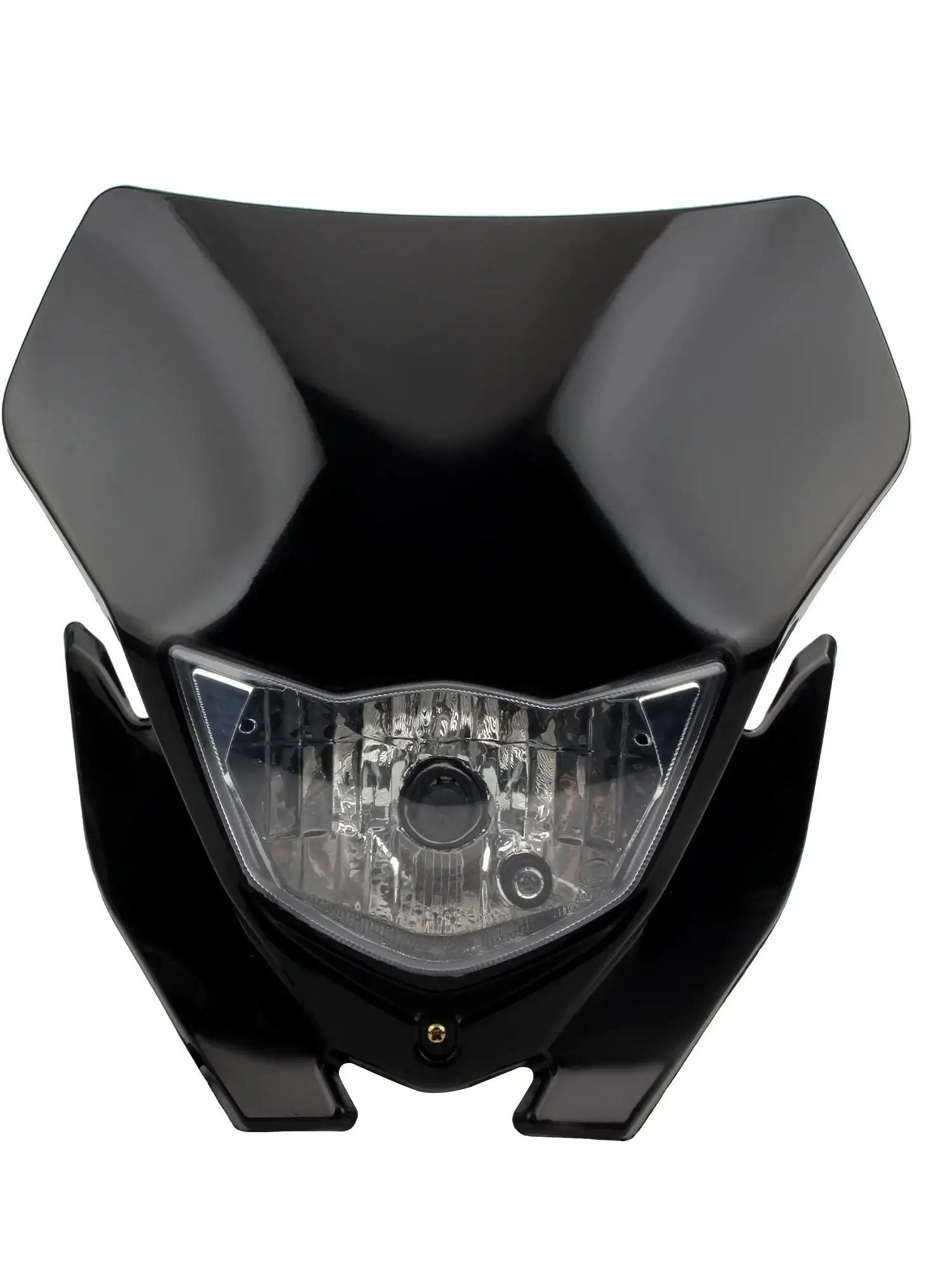 AliExpress NONE Motorcycle Headlight Universal for Kawasaki KTM KLX EXC XCF SX F Supermoto H4 Halogen lamp Headlamp Enduro Dirt Bike Motocross