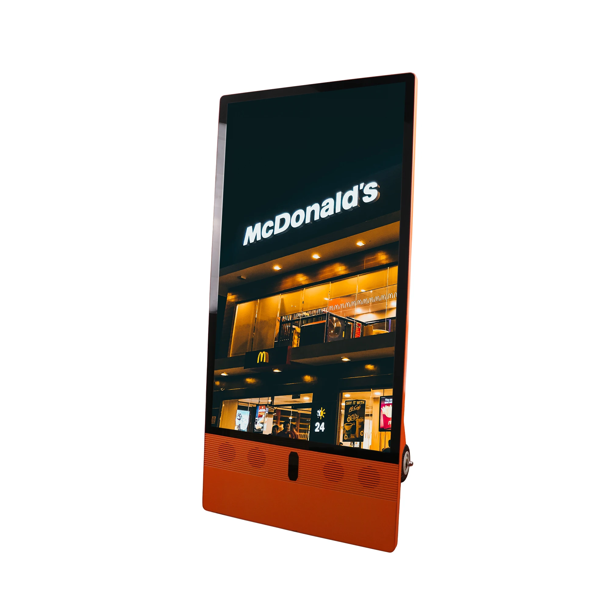 Portworld 43-Inch Indoor Vertical Touch Kiosk Android PC LCD Digital Signage Display High Visibility Advertising Screens