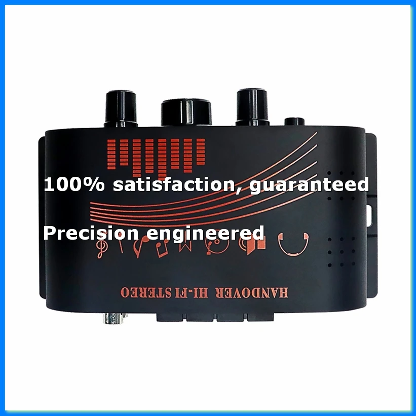 AK170 Audio Power Amplifier Dual Channel HIFI Stereo Audio Amplifier with LED Light Ring Portable Sound Amplifier-ABFB