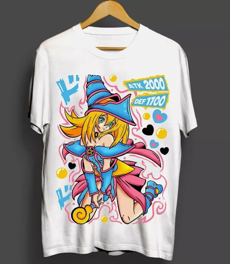 Maga Oscura T-shirt Yu-Gi-Oh Chica Girl Anime Kawai Waifu Otaku Shirt All Size