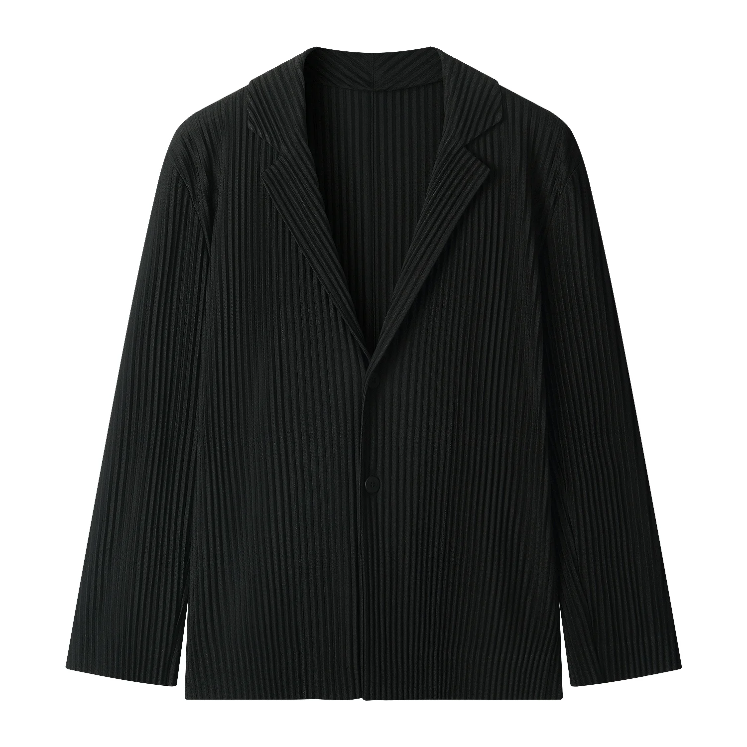 Miyake Plissee Männer Blazer Plisse Jacke lässig einfache Blazer Einreiher Anzug japanischen Stretch Stoff Mantel – Detail 12
