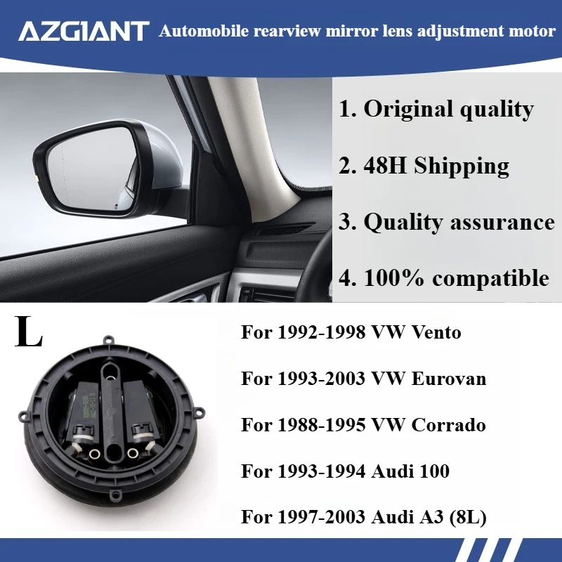 

Azgiant Car rearview mirror lens glass adjustment motor module for 1992-1998 VW Vento/Eurovan 1993-2003 3PIN Original parts