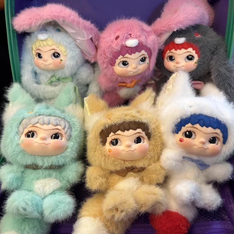 Officially Licensed MINISO WAKUKU Rabbit & Fox Series Blind Box Figurine Ornaments Plush Toy Surprise Box Anime Mystery Gifts