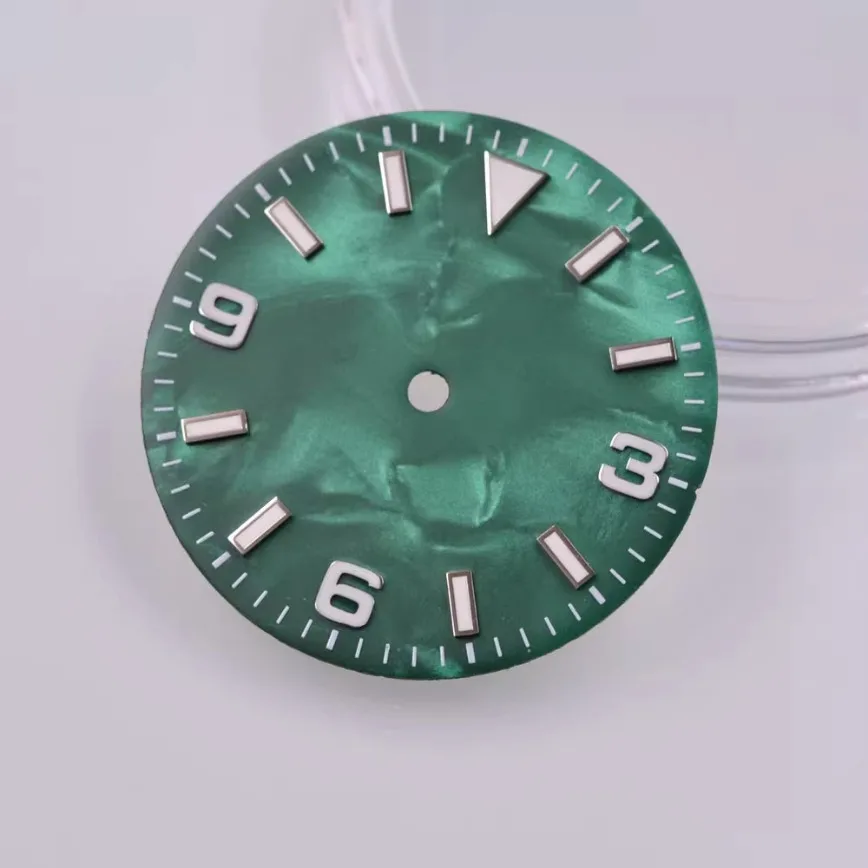 New 29mm NH35 Dial 369 Dial Blue Green Black Orange Silver Dial Green Luminous for NH35A/NH36 Movement Watch Accessories