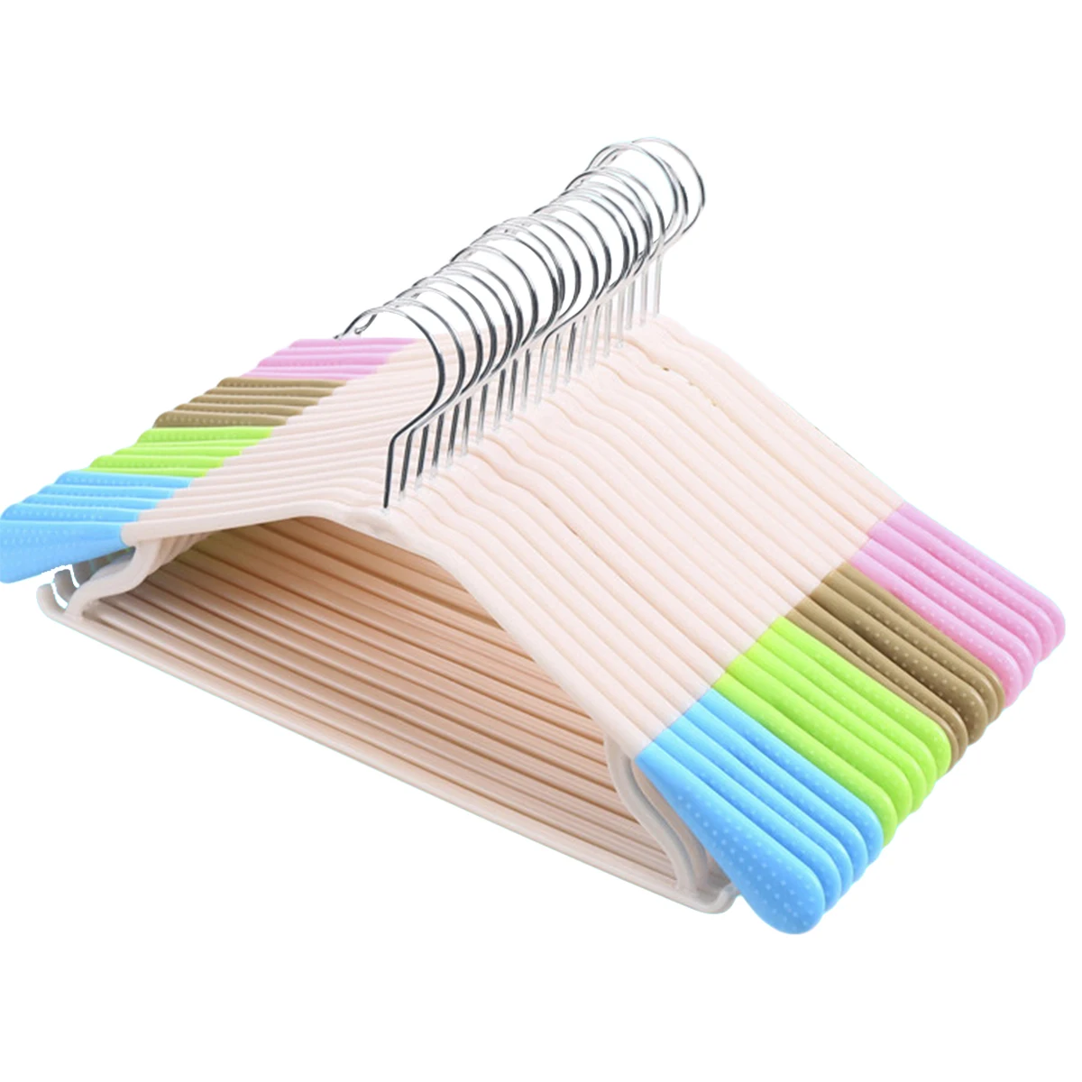 

10pcs Non-Slip Lightweight Heavy Duty Clothes Hanger Anti-Slip Design Garments Coats Jackets Dresses Trousers Skirts Sweaters