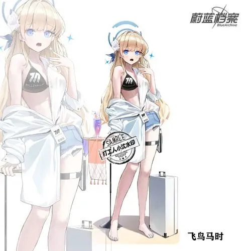 Blaue Archiv Anime Figur Asuma Toki Cosplay niedlichen Acryl Stand Modell Dekor Platte Desktop Display Raum Ornament Geschenk Mädchen