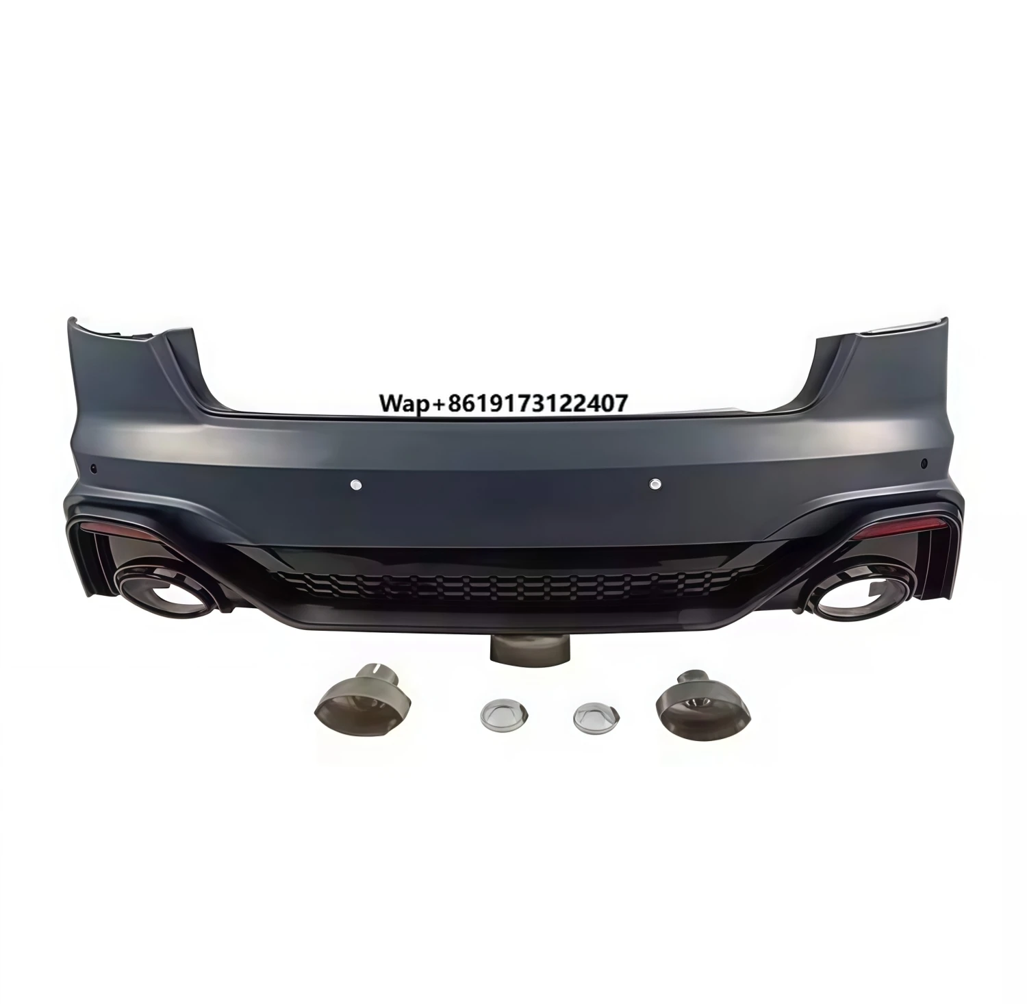 

New High Quality Primer Not Painted Standard Size Rear Bumper for 2021-2024 A4 Facelift RS4-Roadinjoy