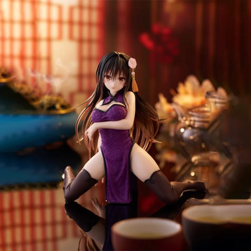 【100% asli】TAITO To LOVEru Darkness Kotegawa Yui -Desktop Cute - Gaun Cina Ver. Karakter Kartun Model Seri Koleksi
