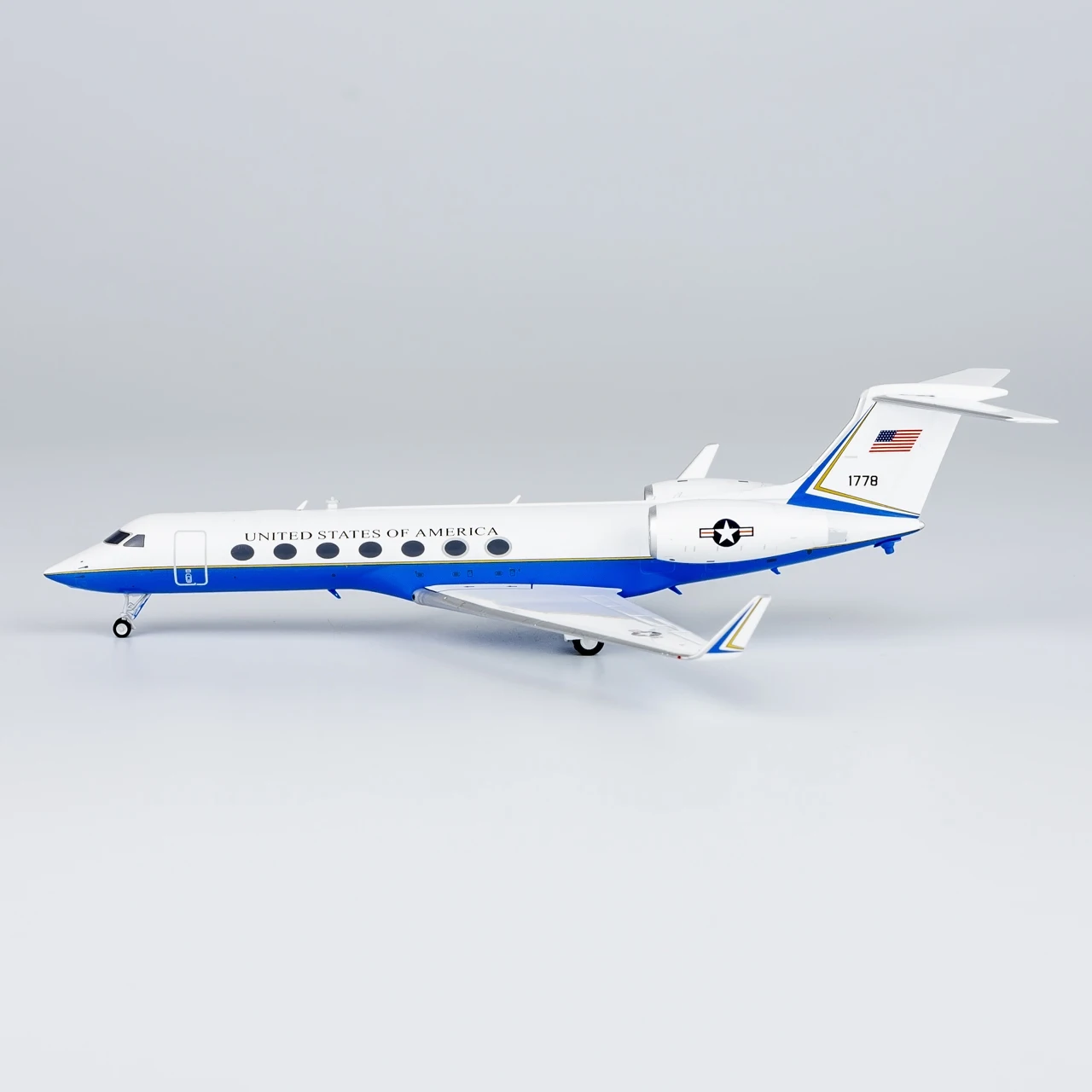 75027 Alloy Collectible Plane Gift NG Model 1:200 US Air Force Gulfstream(C-37B) G550 Diecast Aircraft Jet Model 09-1778