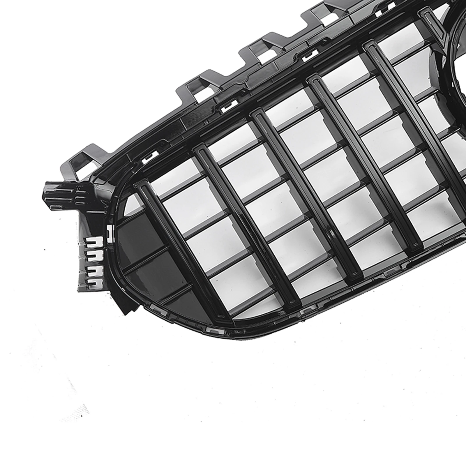 Front Grille For Mercedes Benz B-Class W247 2020 2021 2022 GT R Style Black/Silver Car Upper Bumper Intake Hood Mesh Grid Grill