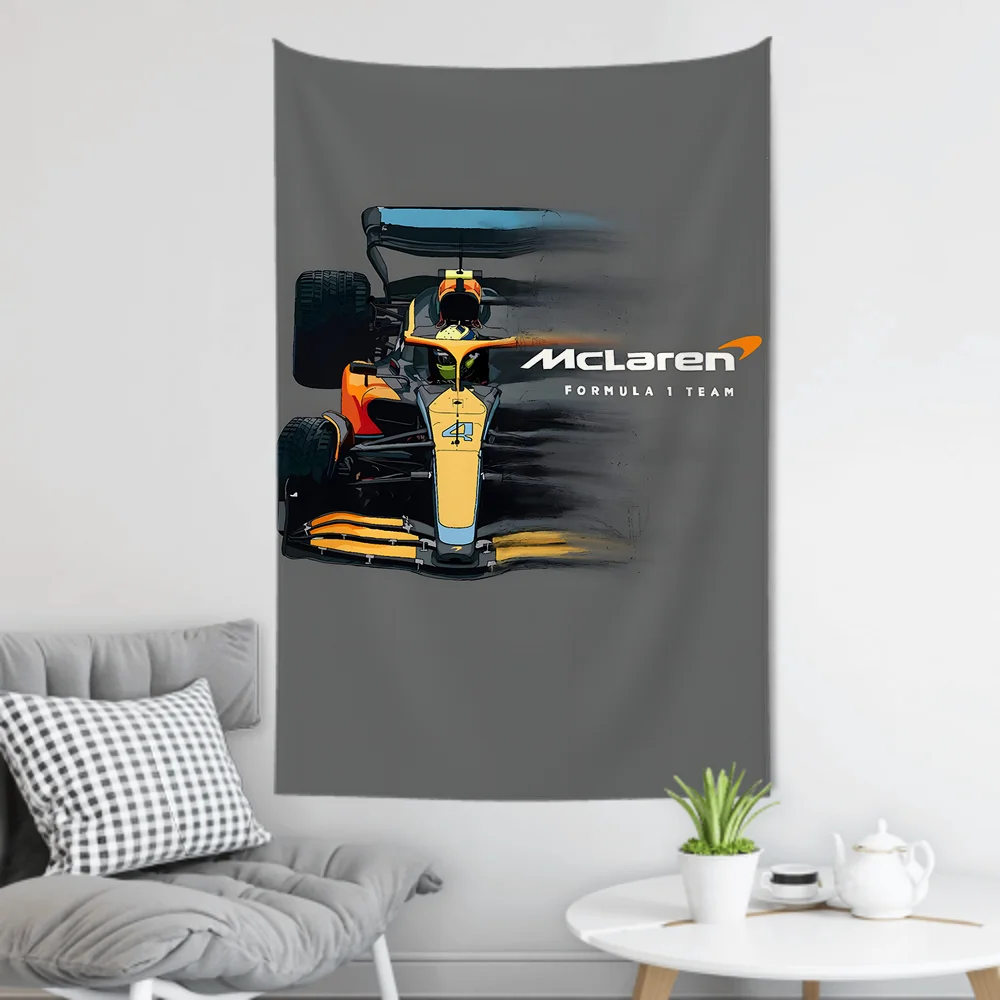 Fashion Brand Model M-Mclaren F1 Tapestry Room Decor Wall Cloth Party Hanging Background Room Decor Baby Room