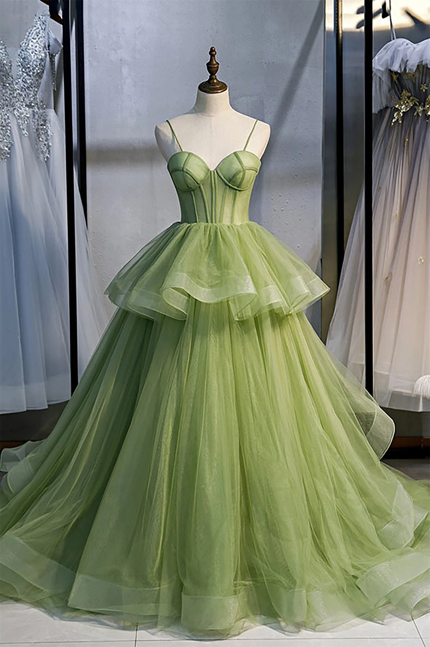 Sweetheart Sharon Happy Evening Dress Customized Prom Chiffon Cocktail of Dresses for Women Party Wedding Evening Green Skirt