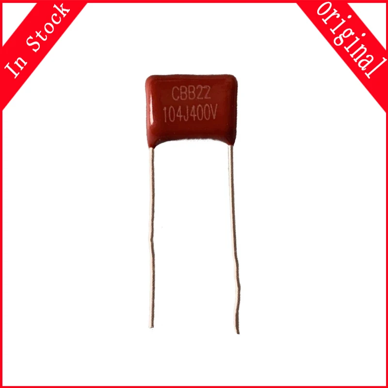 10PCS/lot 400V104J Pitch 10mm 0.1UF 100NF 400V 104 CBB Polypropylene film capacitor In Stock