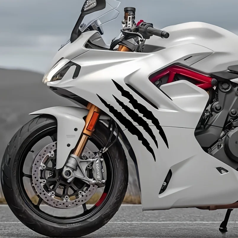 

2PCS/SET Claw Mark Moto Sticker, Vinyl Decal for Motorcycles, Laptops, Gear – Edgy Accessory for Moto&Street Style Enthusiasts"