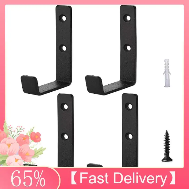 

A61Z Deals Set Of 4 Heavy Duty J-Shaped Hooks -Garage Hooks - Metal Wall Mounted Hooks For Tool Storage - Garage Truck And Home