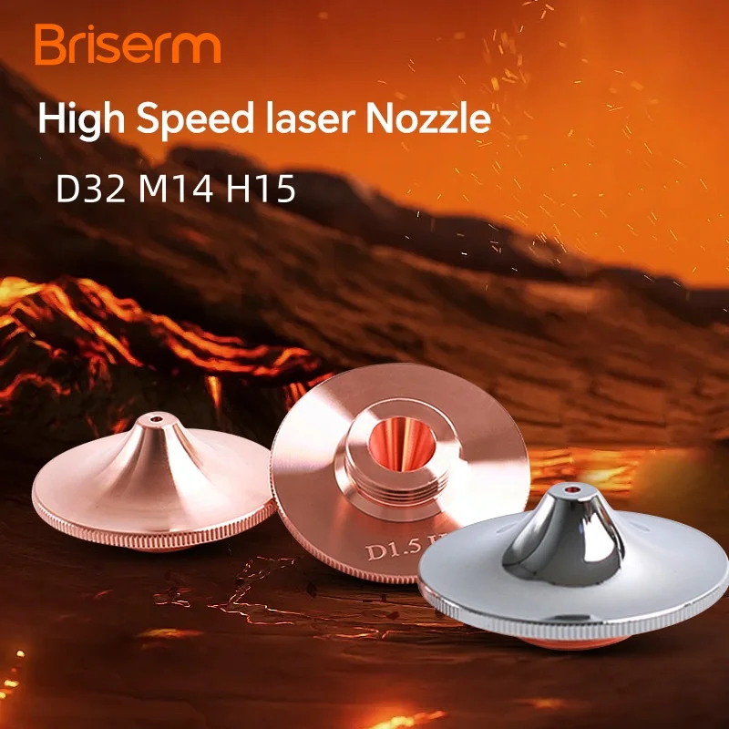 หัวฉีดตัดเลเซอร์ความเร็วสูง D32 M14 H15 เดี่ยวคู่หัวเลเซอร์ Raytools Precitec Hans Boci ตัดเครื่อง