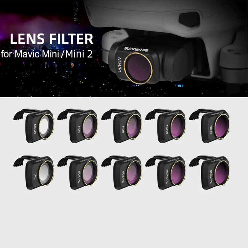 

FICEP Camera Lens Filter For Mini 2/Mini 2SE MCUV ND4 ND8 ND16 ND32 CPL ND/PL Filters Kit for DJI Mavic Mini/Mini SE Drone Acces