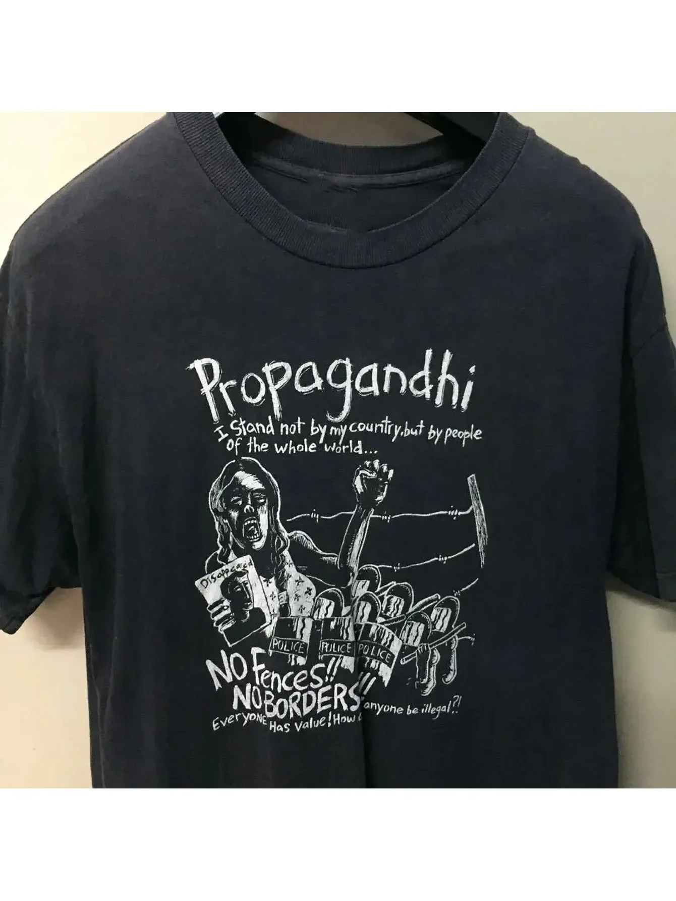 

Vtg Propagandhi Band панк-рок-группа футболка хлопок черный MM948 футболка мужская футболка мужская одежда брендовая футболка женская мужская