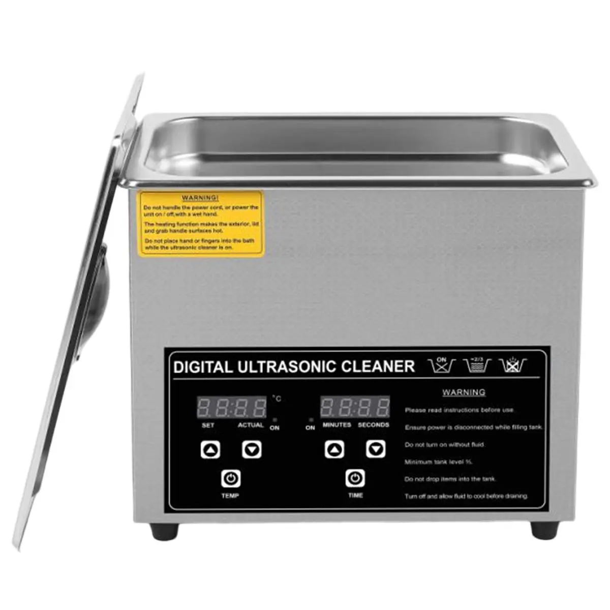 

3L Ultrasonic Cleaner Stainless Steel Portable Heated Cleaning Washing Machine Ultrasound Home Appliance US Plug